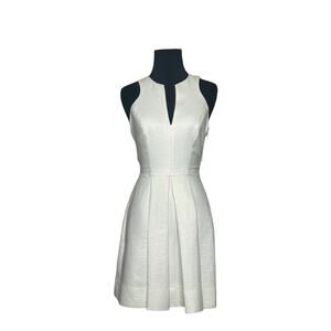 Robert Rodriguez Off white sleeveless mini cocktail dress size 0